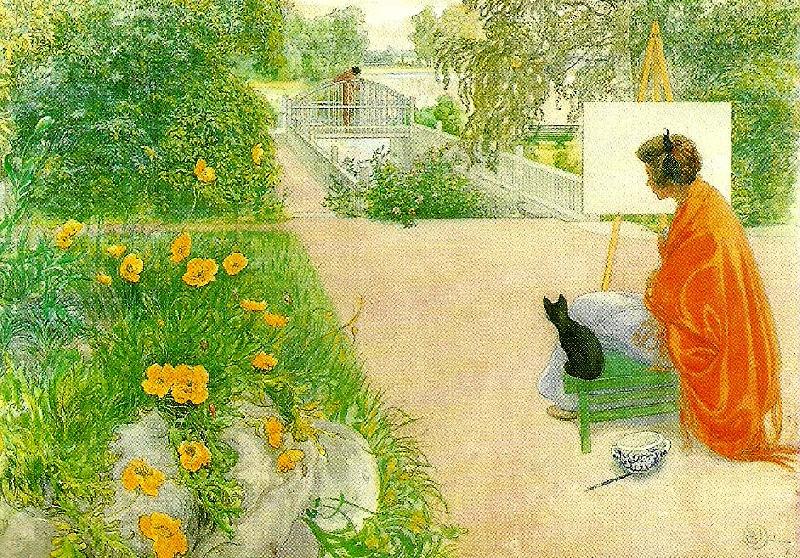 Carl Larsson bron oil painting image